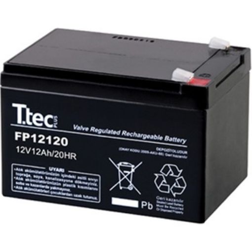 Ttec 12 Volt 12 Amper Bakımsız Kuru Akü  resmi